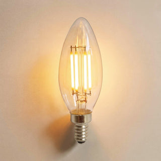 C35 Warm White LED Filament Light Bulb E12/2700K/4W