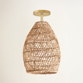 Callie Rattan Pendant Light