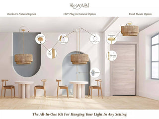 Luminous Rattan Pendant Light
