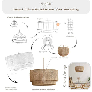 Luminous Rattan Pendant Light