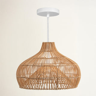 Oceania Cone Rattan Pendant Light