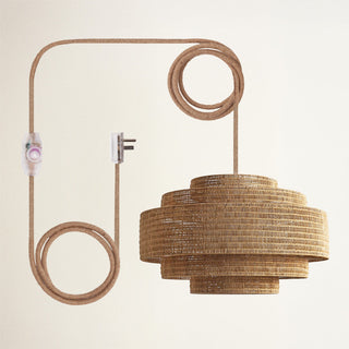 Starry Rattan Pendant Light