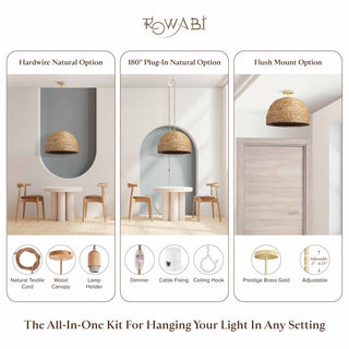 Althea Rattan Pendant Light