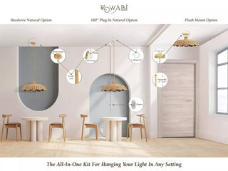 Aurelia Rattan Pendant Light
