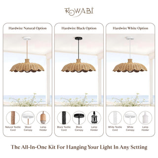 Outdoor Aurelia Rattan Pendant Light
