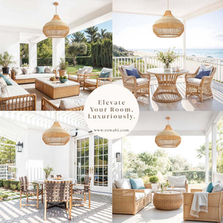 Outdoor Beatrice Rattan Pendant Light