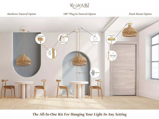 Bureau Rattan Pendant Light