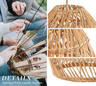 Callie Rattan Pendant Light