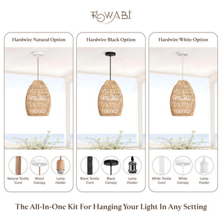 Outdoor Callie Rattan Pendant Light