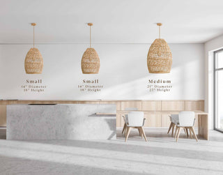 Callie Rattan Pendant Light