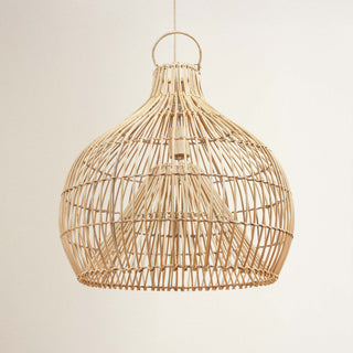 Serena Rattan Dome Light