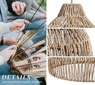 Dreamy Palm Fibers Pendant Light