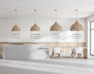 Dreamy Palm Fibers Pendant Light
