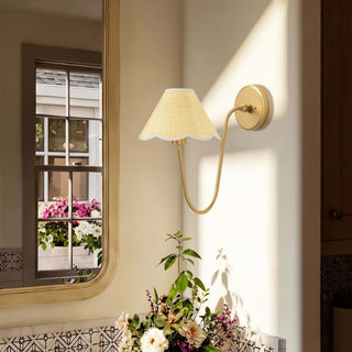 Elara Curve Clamp Cone Arm Sconce