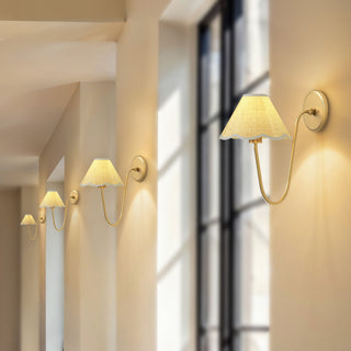 Elara Curve Clamp Cone Arm Sconce