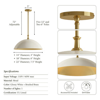 Elizabeth Dome Pendant Light