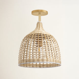 Ellie Rattan Pendant Light