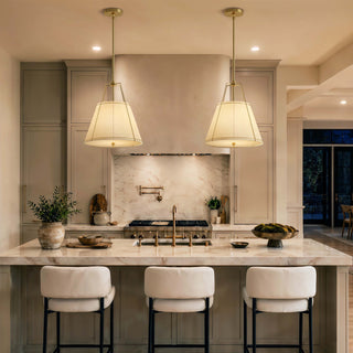 Evan White Conical Pendant Light