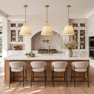Evan White Conical Pendant Light