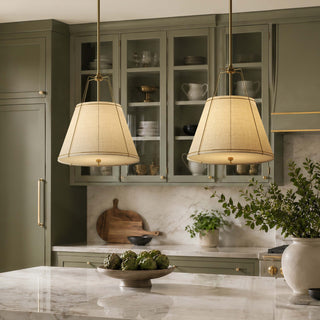 Evan White Conical Pendant Light