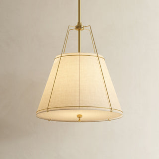 Evan White Conical Pendant Light