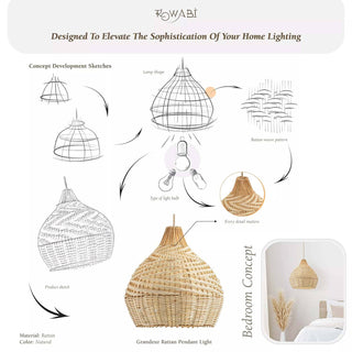 Grandeur Rattan Pendant Light
