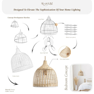 Ellie Rattan Pendant Light