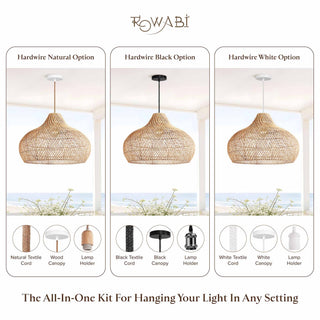 Outdoor Kloe Rattan Pendant Light