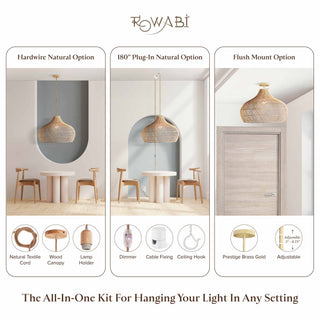 Kloe Rattan Pendant Light