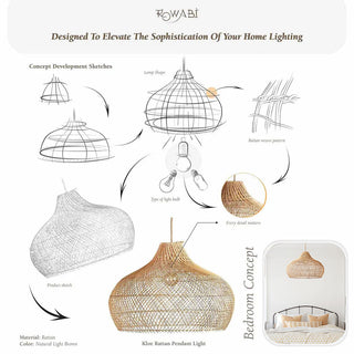 Kloe Rattan Pendant Light