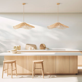 Lotus Rattan Pendant Light