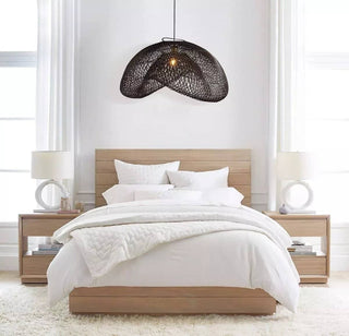 Sepherina Black Rattan Pendant Light