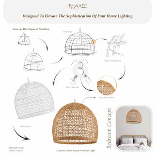 Lumiere Rattan Pendant Light