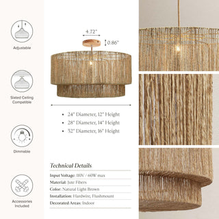Luminous Lace Flush Mount Light