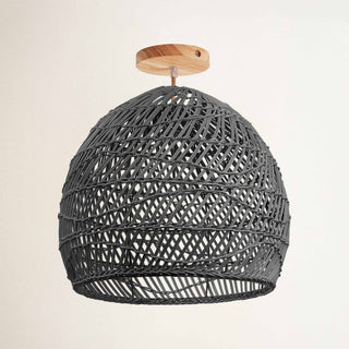 Santana Black Flush Mount Light