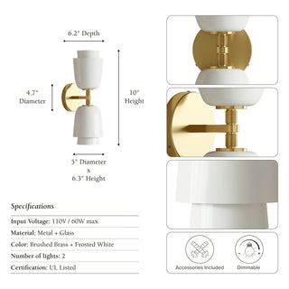 Maeve Dual-Bell Sconce