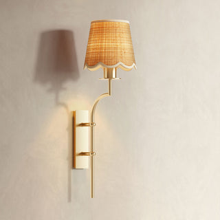 Rowabi Arco Handwoven Rattan Sconce