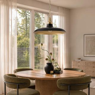 Natalia Black Dome Pendant Light