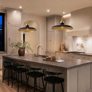 Natalia Black Dome Pendant Light