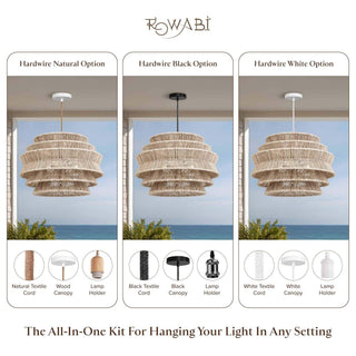 Outdoor Veronica Rattan Pendant Light