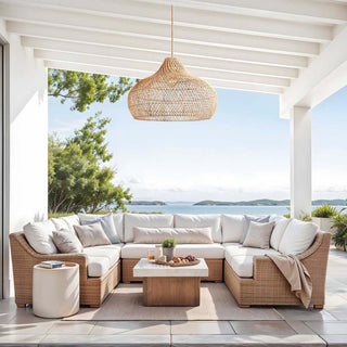 Outdoor Kloe Rattan Pendant Light
