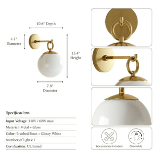 Pearl Globe Sconce