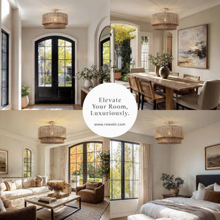 Luminous White Lace Flush Mount Light
