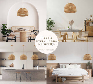 Radiant Rattan Pendant Light