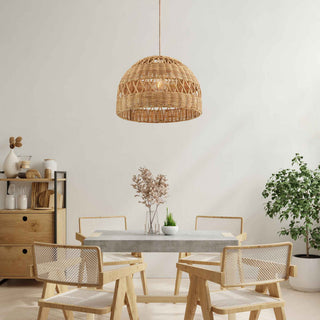 Radiant Rattan Pendant Light