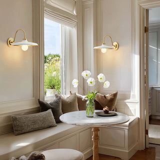 Arcoris White Metal Sconce