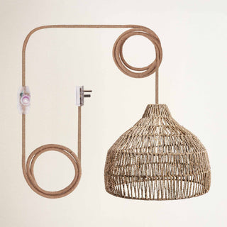 Dreamy Palm Fibers Pendant Light
