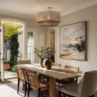 Luminous Lace Flush Mount Light