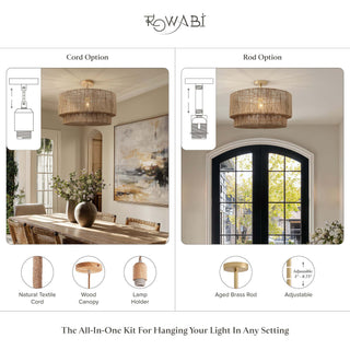 Luminous White Lace Flush Mount Light