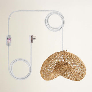 Sepherina Black Rattan Pendant Light